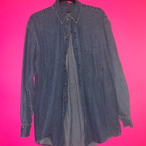 Dickies denim button down shirt